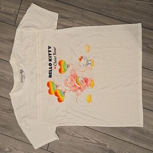 Girl's Hello Kitty x Care Bear Yoke Tee